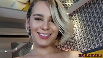 Blonde Teen Natalie Cortez Caught Giving Oral Sex And Fucked Hard