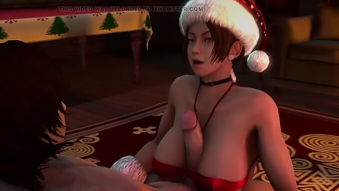 3d Sex With A Brunette On Christmas