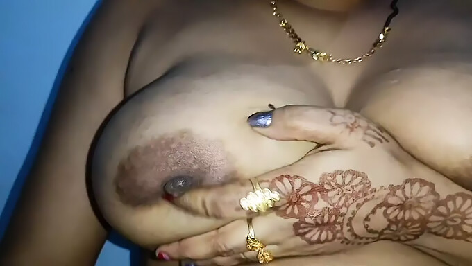 Indian Housewife Fondles Her Breasts, Dirtybhabhi