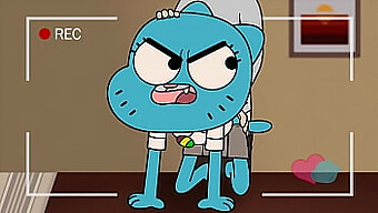 تبدأ مغامرة الرسوم المتحركة لنيكول واترسون في هذه المحاكاة الغير محجوبة Gumball