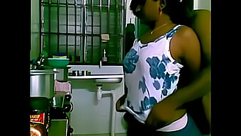 Maid Gets Intimate With Her Boss In The Kitchen