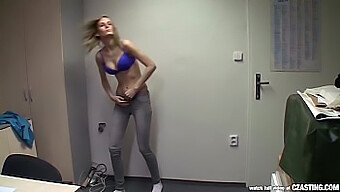 Skinny Czech Blonde Gets A Close-Up Pov View Of A Cumshot