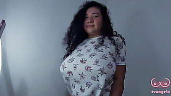 Latina Bbw Shows Off Her Big Natural Tits In Front Of Her Stepbrother